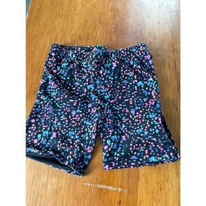 Girls black pink purple turquoise dotted shorts 12